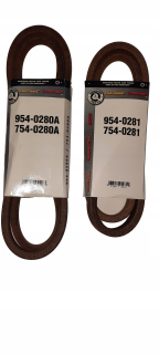Hnacie remene 754-0280 754-0281 MTD RH115 SPIDER 76R